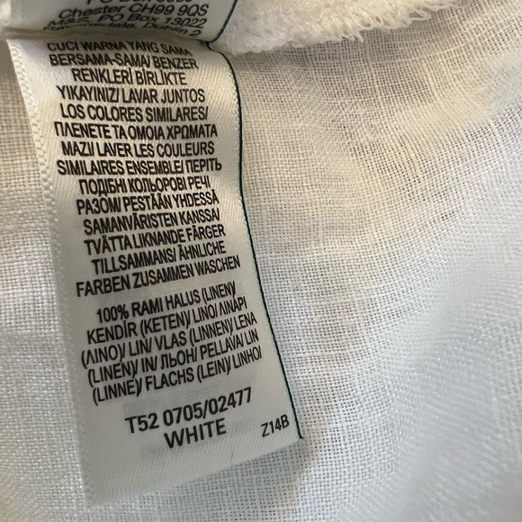 Marks & Spencer 100% linen Tunic with short sleeves and v neck EUC sz 10 - Picture 9 of 9